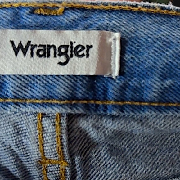 Wrangler Sunset Mid Rise Straight Jeans 30x29 Free People Light Wash Denim VGUC - Picture 6 of 6